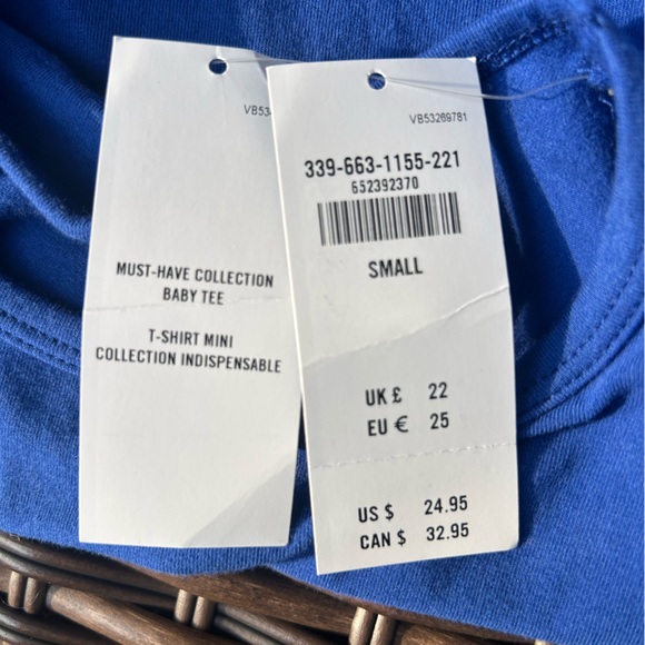 Women’s Small Hollister Blue Long Sleeve With Side Cinch And Bows - Picture 3 of 7